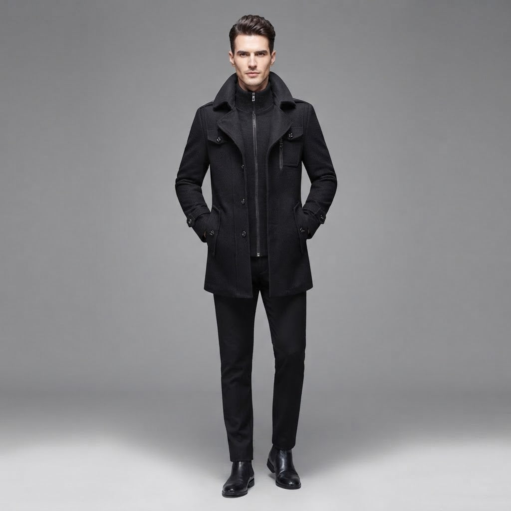 Milan | Men's Double Collar Slim Fit Jacket