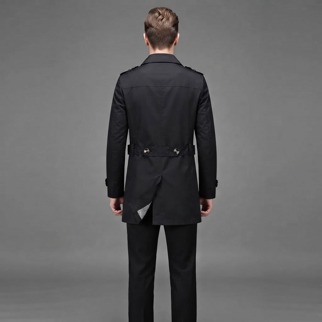 Trench Coat Men | Stylish All-Season Long Coat